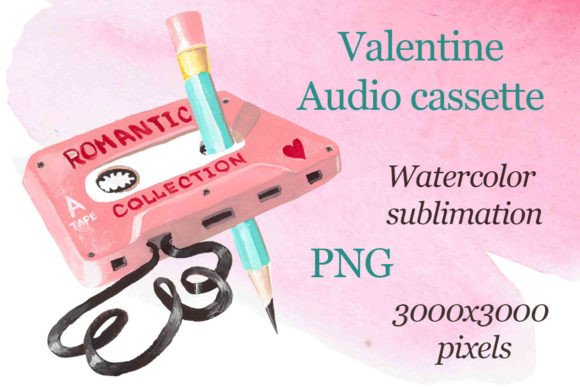 Download Valentine Audio Cassette Sublimation Png - Valentine Collection