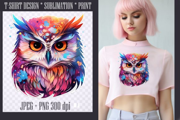 Download Bright Watercolor Owl ,transparent PNG - Watercolor Collection