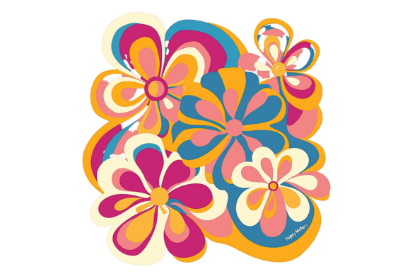 Download Hippie Flower Power Background Png - Premium Resources