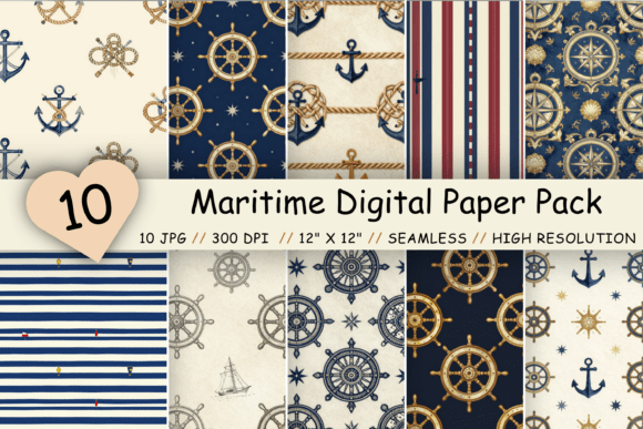 Download Maritime Digital Paper Pack, Classic - Classic Collection
